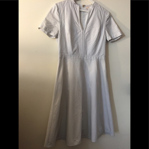 Tory Burch Dresses & Skirts - Tory Burch White and grey A-line dress